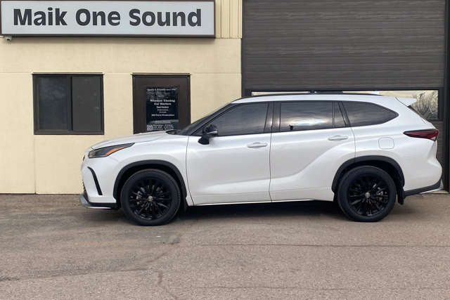 Toyota 2024 Highlander with professional window tint in North Bay